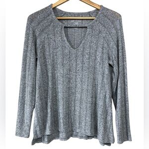 American Eagle Soft & Sexy Plush shirt long sleeve Keyhole Ribbed | Women’s M